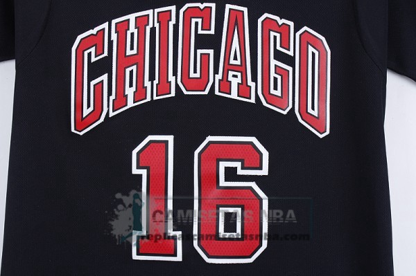 Camiseta Manga Corta Bulls Gasol Negro